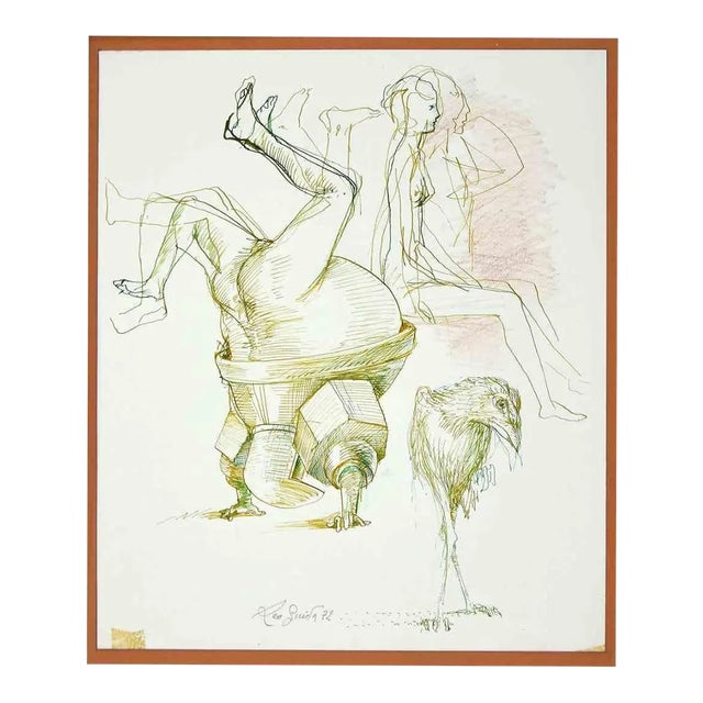 Leo Guide, The Hobby, Drawing, 1972 For Sale