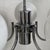 1970s Vintage Chrome and White Glass Pendant Light, 1970s For Sale - Image 5 of 12