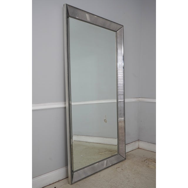 Age: Approx: 15 Years Old Details: High Quality Construction Large Impressive Mirror Silver Finish Wood Outer Frame...