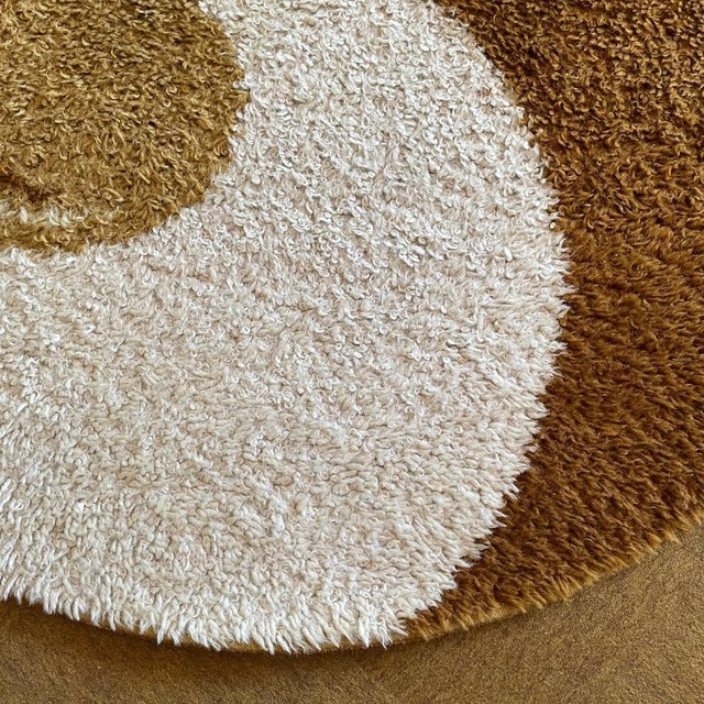 Small Pop Art Psychedelic High Pile Rug from Reichel Rugs, Germany, 1970s For Sale - Image 15 of 18