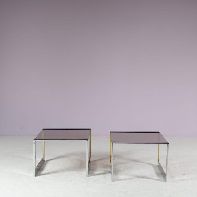 Vintage Side Tables from Belgo Chrome, 1970s, Set of 2 For Sale - Image 5 of 9
