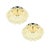 Large Mid-Century Modern Amber Bubble Glass Ceiling Lights by Helena Tynell for Limburg, Germany, 1960s, Set of 2 For Sale - Image 10 of 10
