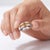 Contemporary Natural Citrine Wedding Band Ring • Channel Set Stacking Ring Us 7 For Sale - Image 3 of 4