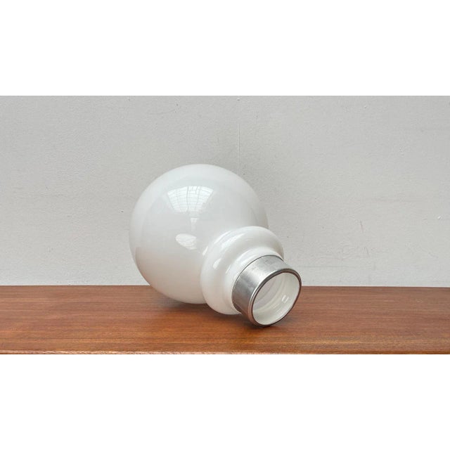 Upper glass for a floor lamp by the Italian manufacturer Mazzega, based on a design from the late 1960s. The glass is in...