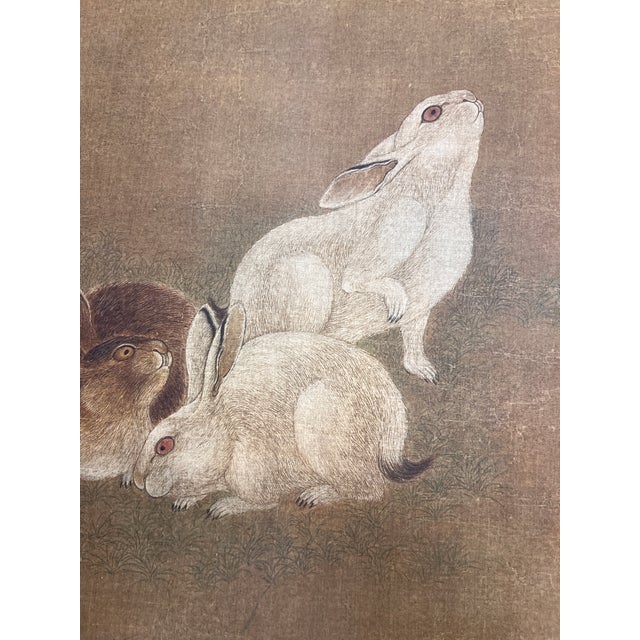 Wonderful print of three rabbits from Max Jaffe, Vienna, for the Metropolitan Museum, NYC. Asian in style and feeling....