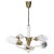 Brass and Glass Chandelier, 1960s For Sale - Image 6 of 6