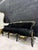 Textile Gothic Black Velvet Sofa With Hand-Applied Gold Leaf Frame For Sale - Image 7 of 9