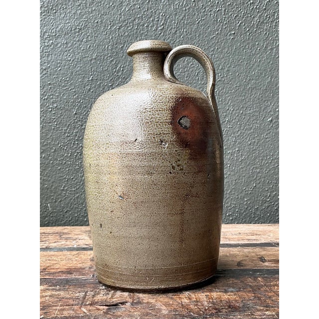 Sand Antique Glazed Ceramic Jug For Sale - Image 8 of 12