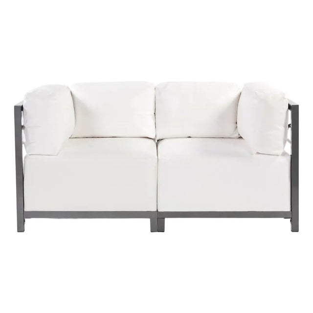 Axis 2pc Sectional Atlantis White Titanium Frame For Sale
