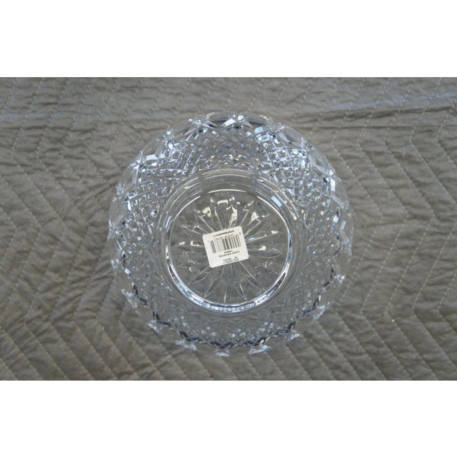 Vintage Waterford Irish Lead Crystal Killarney Pedestal Bowl Centerpiece For Sale - Image 10 of 13