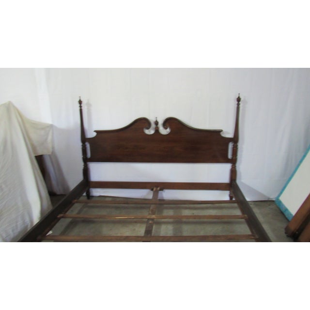 Item: Ethan Allen King Bed Details: Signed Ethan Allen Great Designer Look/Quality Piece Great Design/Poster Bed Cherry...