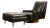Black Leather Reclining Lounge Chair With Ottoman Designed by Milo Baughman for James Inc Articulate Seating For Sale