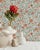 Annabelle Wallpaper in Clay Garden — Traditional, Made to Order For Sale - Image 4 of 6