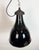 Industrial Bauhaus Pendant Lamp in Black Enamel, 1930s For Sale - Image 6 of 18