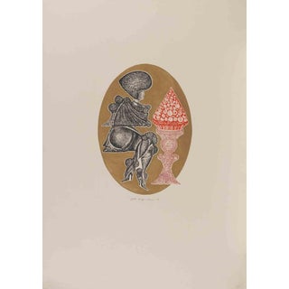 Pasquale Basile, Surreal Composition, Etching, 1991 For Sale