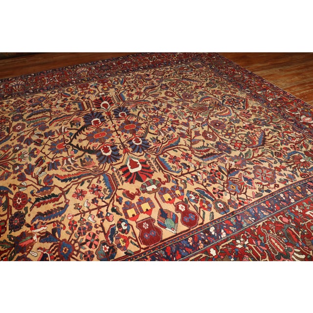 Early 20th Century Antique Zabihi Collection Persian Bakhtiari Rug - 11' x 12'2" For Sale - Image 5 of 12