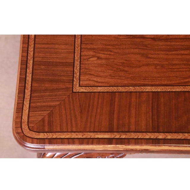 Bakers Furniture Stately Home collection. Rare Queen Anne Walnut dining set. Purchased in 1992 wihj 10 chairs, 3 table...