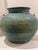 1980s 1981 Signed Diaz Studio Pottery Monumental Vase in Matte Green Glaze For Sale - Image 5 of 8