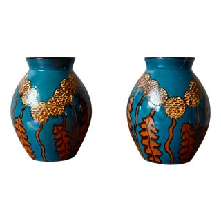 Large Art Deco Vases by Emile Simonod, 1940, Set of 2 For Sale