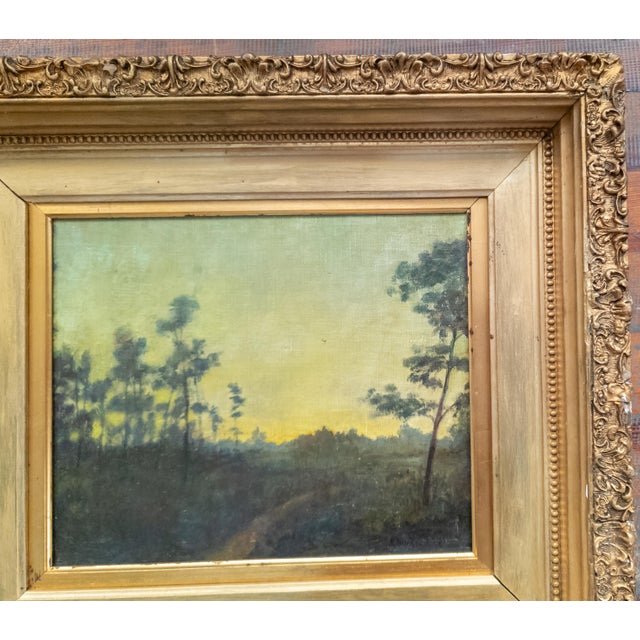 1910's American Tonalist Landscape Painting by Robertson Kirtland Mygatt 1911 For Sale - Image 4 of 17