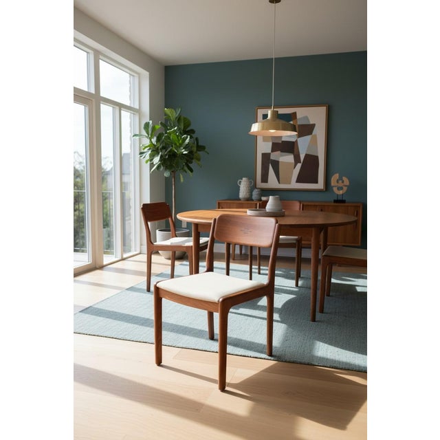 Model 59 Chairs by Henning Kjærnulf for Vejle Stole-og Møbelfabrik, Denmark, 1960s, Set of 4 For Sale - Image 4 of 13