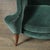 Army Green Art Deco Scroll Form Lounge Chair W/ Walnut Supports in Viridian Velvet Mohair For Sale - Image 8 of 18