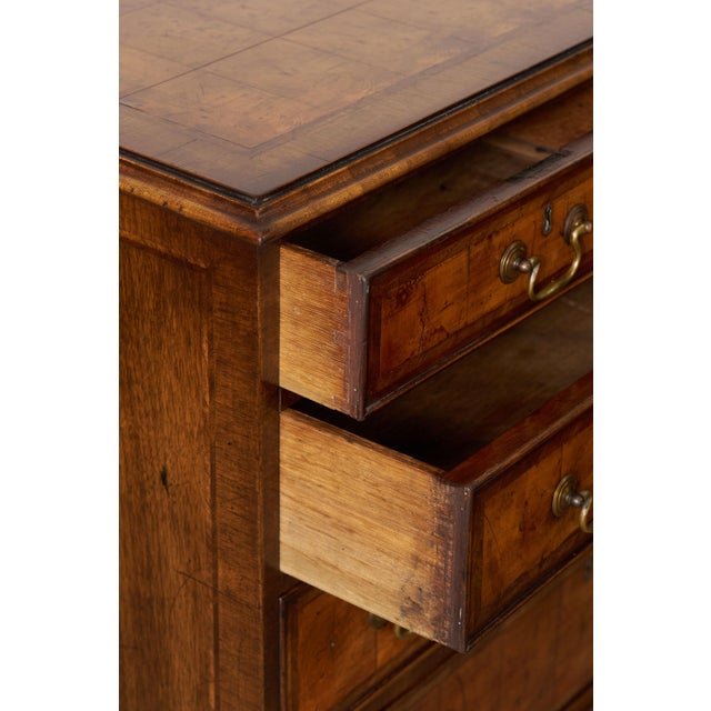 Rare Matched Pair 19th Century Oyster Cut Beside Chests For Sale - Image 9 of 11
