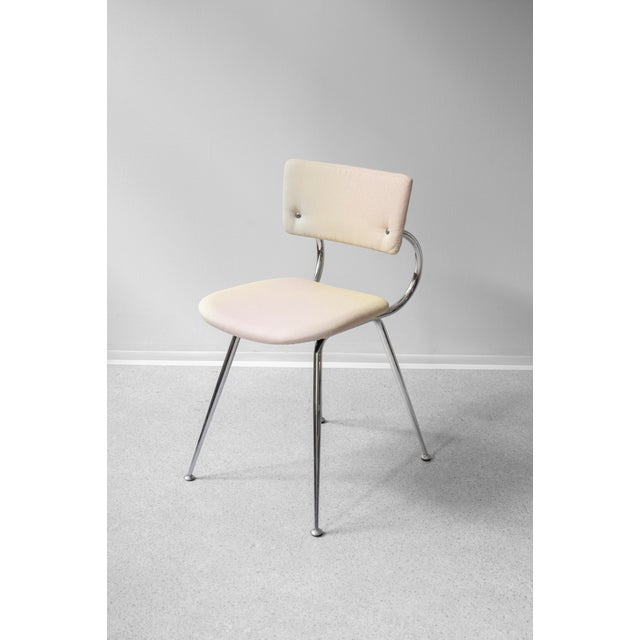 Textile Vintage Italian Chrome Dining Chairs, 1970s, Set of 4 For Sale - Image 7 of 11