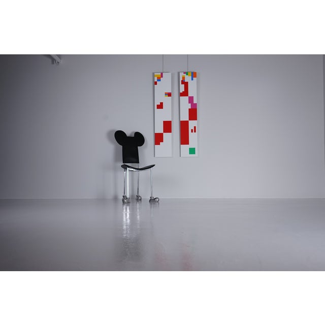 Jean Francois Dubreuil, Compositions, Acrylic Paintings, Set of 2 For Sale - Image 12 of 13