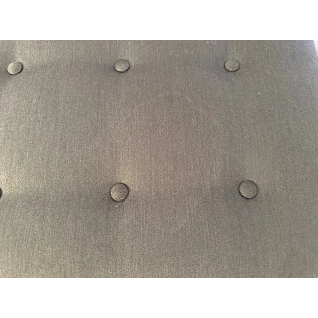 Metal Mid Century Modern Curlicue Steel & Brass Upholstered Bench For Sale - Image 7 of 8