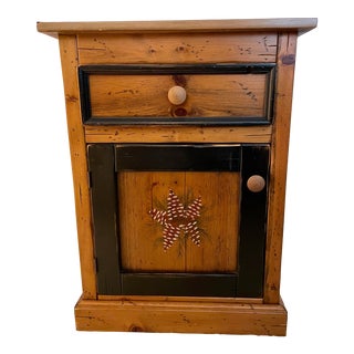 1990s Woodland Furniture Nightstand For Sale