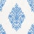 Traditional Sample - Schumacher Zinda Embroidery in Blue on Ivory For Sale - Image 3 of 4