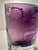Contemporary 2003 Leandra Drumm Amethyst Etched Art Glass Girl & Cat Vase Signed 8″ For Sale - Image 3 of 11