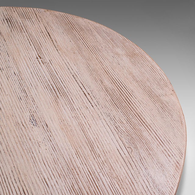 Cream Vintage Britannia Table, English, Pine, Cast Iron, Mid Century Victorian Revival For Sale - Image 8 of 12