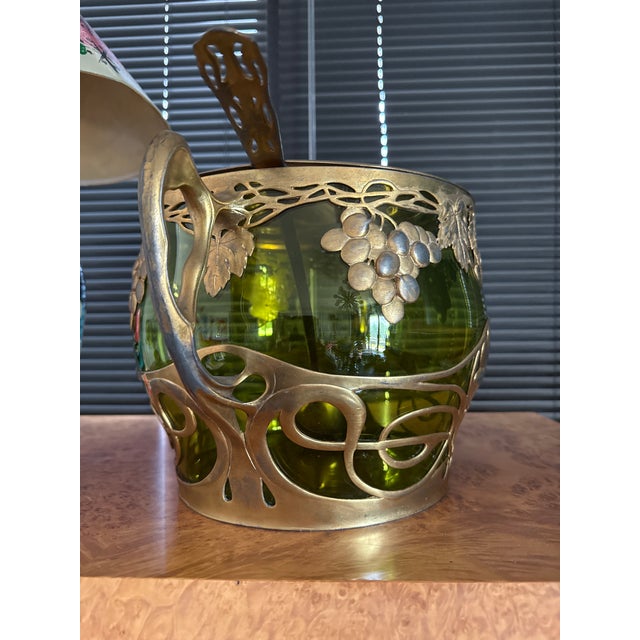 1920s 1920s Walter Scherf Osiris Isis Art Nouveau Grapevine Punch Bowl For Sale - Image 5 of 10