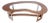 Oiled Walnut Boomerang Kidney Shape Glass Top Stretcher Base Coffee Table Mint! For Sale