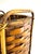 A substantial handwoven bamboo gathering basket featuring a tightly worked split weave and reinforced bentwood frame with...
