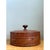 Late 20th Century Vintage Round Burl Wood Storage Box For Sale - Image 5 of 12