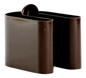 Brown Plastic Magazine Holder Designed by Rodolfo Bonetto