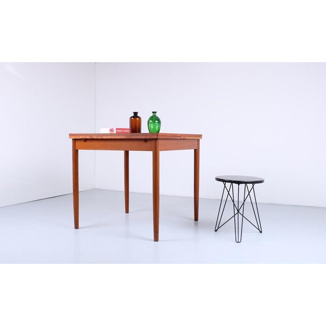 Brown Small Extendable Dining Table in Teak by Cees Braakman for Pastoe, 1950s For Sale - Image 8 of 18