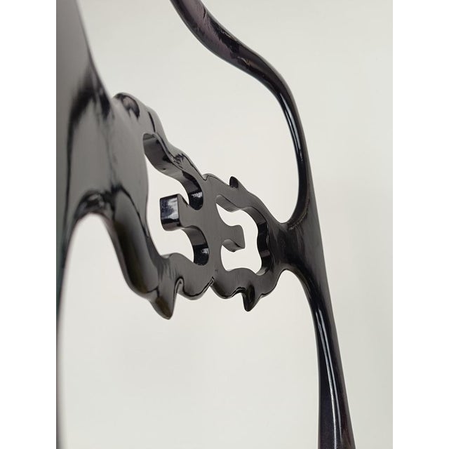 Mid-Century Italian Chinese Chippendale Style Lacquered Chairs, 1950s, Set of 6 For Sale - Image 14 of 18