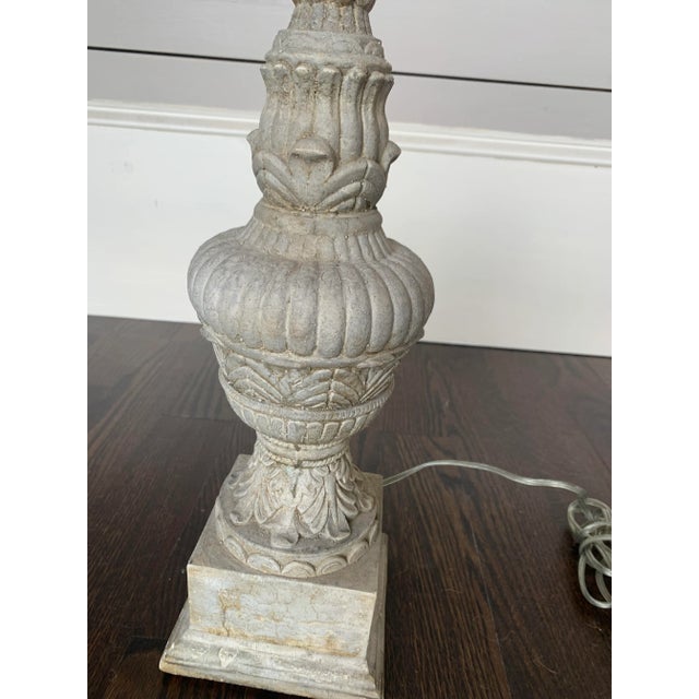Vintage Mid 20th Century Concrete Lamp For Sale In Atlanta - Image 6 of 6