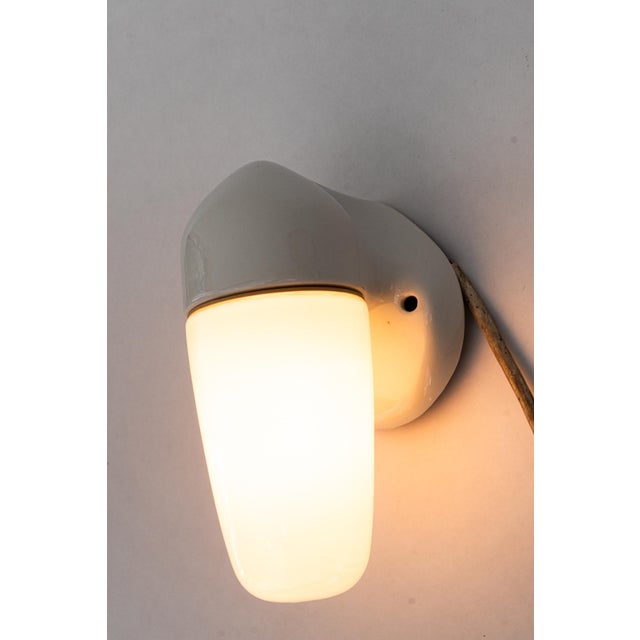 Porcelain Wall Lights by Wilhelm Wagenfeld for Lindner, 1940s, Set of 2 For Sale - Image 12 of 18