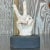 Late 20th Century Vintage Boho Matte Ceramic Hand on Wooden Plinth For Sale - Image 5 of 7
