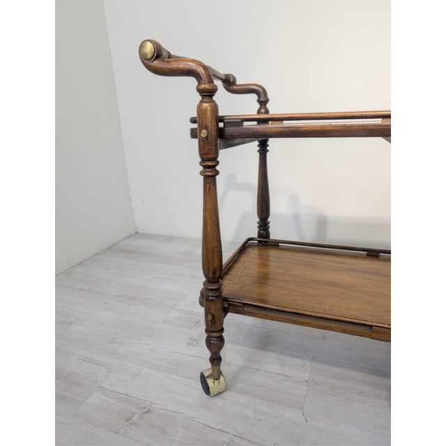 Historic Bar on Wheels with Carved Openwork Ballet For Sale - Image 5 of 15