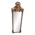 Vintage French Louis XVI Style Giltwood Trumeau Mirror With Ribbon Crown & Floral Basket For Sale