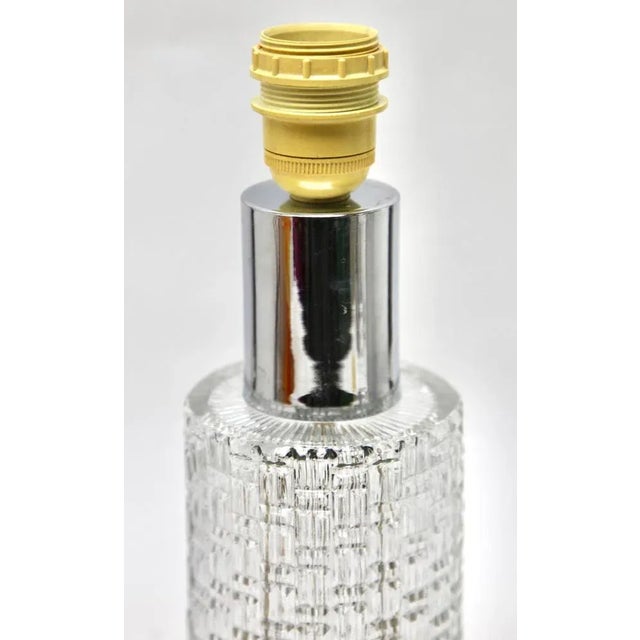 Gold Mid-Century Bubble Table Lamps in Chrome, 1962, Set of 2 For Sale - Image 8 of 11