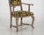 Rare swedish wing-back chair, circa 1750 h. 126 h-seat. 48 w. 65 d. 55 cm h. 49.6 h-seat. 18.8 w. 25.5 d. 21.6 in