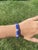Metal Caviar Lagos .28ctw Diamond &Blue Bead Bracelet, Sterling Silver 14k Yellow Gold For Sale - Image 7 of 7