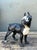 Vintage Boho Patinated Wrought Iron Dog For Sale - Image 10 of 12